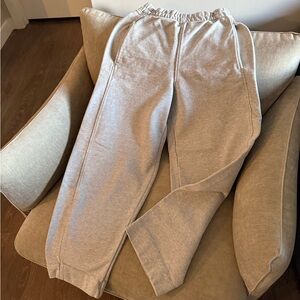 COS Light Gray Women’s Ankle-length Joggers - Barrel-leg style and Tapered Ankle